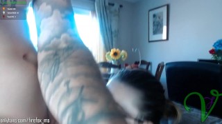Straight up cock sucking