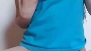Show her sexy small tits