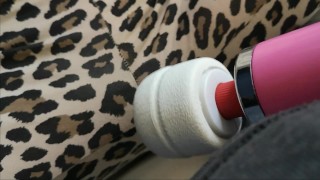 cute lesbian sub begs to cum || loud, screaming, trembling, intense orgasm