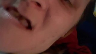 I tasted my cum again, so wet fingering my pussy!