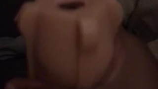 BBC Sextoy jerkoff (dark screen was filling with lube)