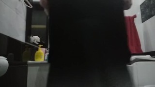 Mommy in bath playing with boobs and pussy Hot big mom