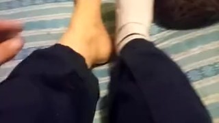 Feet and cock tease for gay men
