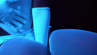 SecretCrush4K - Glowing Neon Babe Teases Your Cock With Her Perfect Body PMV
