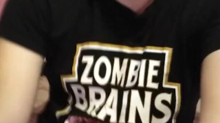 In my room watching TV 