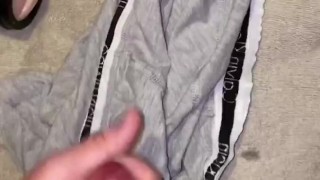 Playing with my pussy pocket until my dick cum