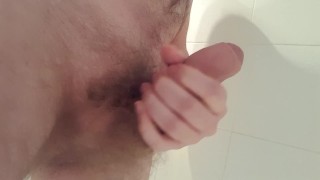 Hands free orgasm from thick cock