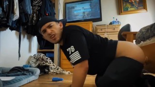 (Fan Club Preview) Latino Dude Plays Video Games While Riding Dildo