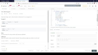 Check if Strings are Anagrams (Code with Me Review)