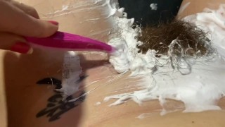 New hairy bush big clit pussy close up compilation