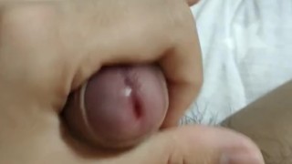 Japanese masturbation cumshot uncut
