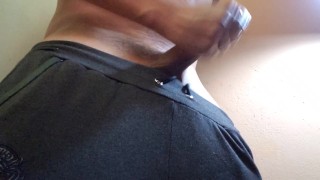 Jerking off my hot cock during quarantine