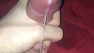 Cumming hard while masturbating