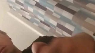 Rubbing my fat cock
