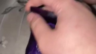 Using my favorite dildo on me 