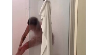 Sexy Step Mom in Shower, squirts! 