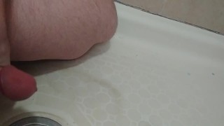 Cuming hard while riding dildo