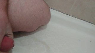 Cuming hard while riding dildo