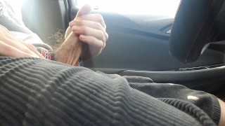 You open your economy? I open my zipper and jerk my cock in public!