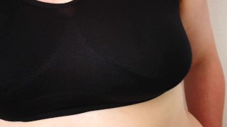 Slapping tits real hard