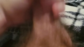 Stroking cock