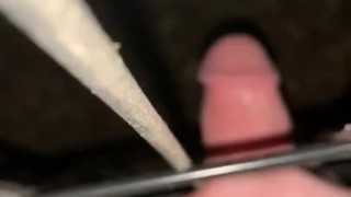 Having sex with a metal fence