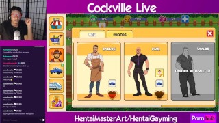 (Gay) Put that in your corn hole! Cockville #13 W/HentaiGayming