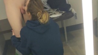 Milking a Stranger in Public Changing Room for $5