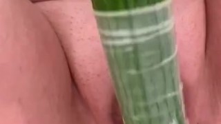 Annabel and the big cucumber