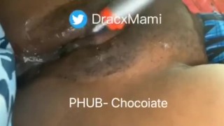 Creamy Ebony Team Squirting & Throbbing