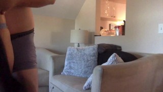 Teen gets her throat fucked and pussy slapped