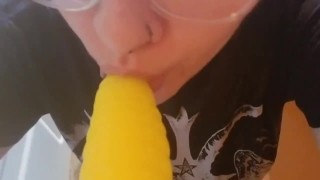 POV blowjob goth girl on her knees