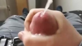 Teen boy shooting loads of cum