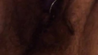 First Playtime In A While BBW milf cougar toy vibrator play button mature hairy bush