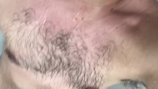 Taking a bath with my cock in my hand! 