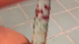 cute little pussy got a new toy 