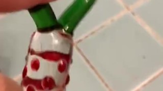 cute little pussy got a new toy 