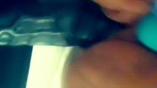 That pink pussy swallows big black wall dick