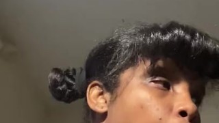 Kitty Swallows the D and tries to fuck tight fat pussy!