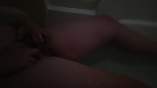 Pissing in the tub during