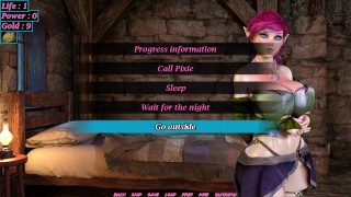 Dungeon Slaves: Busty princess doing a realy good blowjob