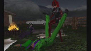 Superheroine Fight Scene