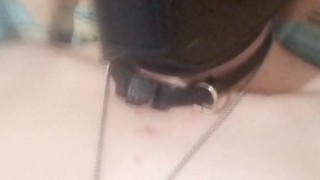 Horny puppy jerks off and cums