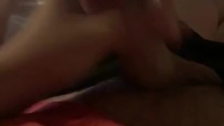 Just a little spurt from this white cock
