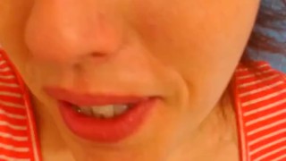 OLD PINKMOONLUST Big Floppy Ass Hairy White Girl PAWG Dirty Talks About Being Sweaty Strips Bathroom