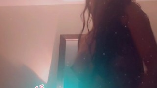 Sexy skinny whore dancing naked