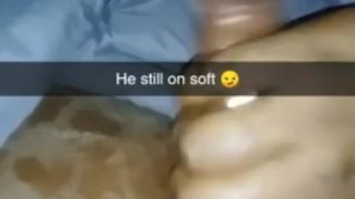 Stroking my chocolate dick on soft