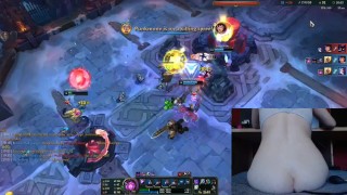 Anal for every death (inflatable plug) I almost cried League of Legend #7 Luna