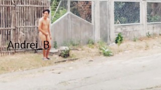 Strolling while Nude Outdoors