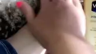 Rubbing lotion on my pretty feet